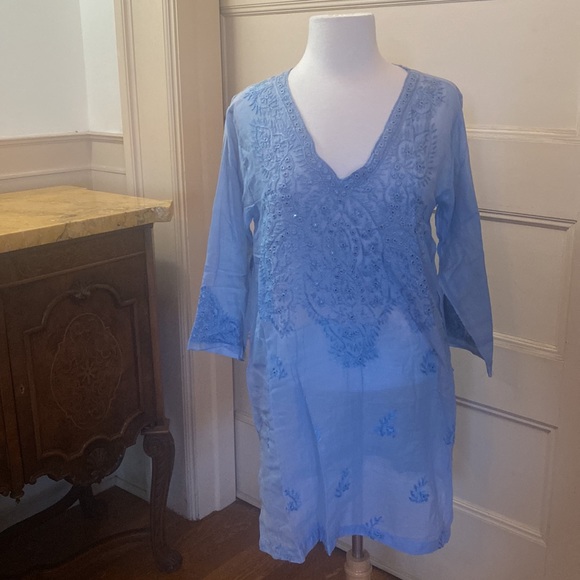 Embroidered Tunic Coverup, Size M - Picture 4 of 13